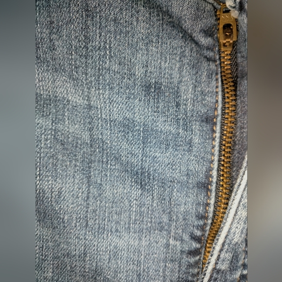 Madewell (Size 32) Medium Wash Classic Blue Curvy High Rise Skinny Crop Jeans - Picture 4 of 14